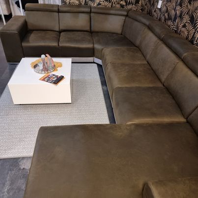 Lounge Living | Hoekbank 100% kalfsleer