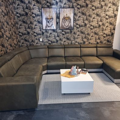 Lounge Living | Hoekbank 100% kalfsleer